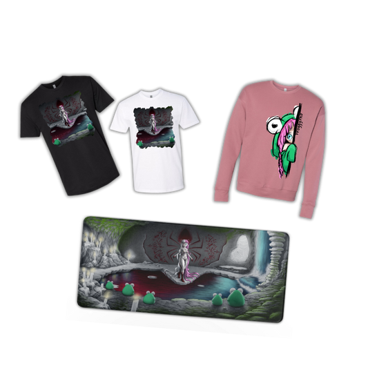 FroggyPhD | The Spiders Origin Desk Mat  - Bundle